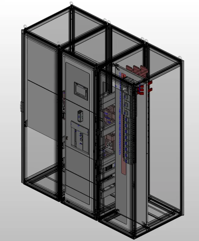 Projeto 3D do painel
